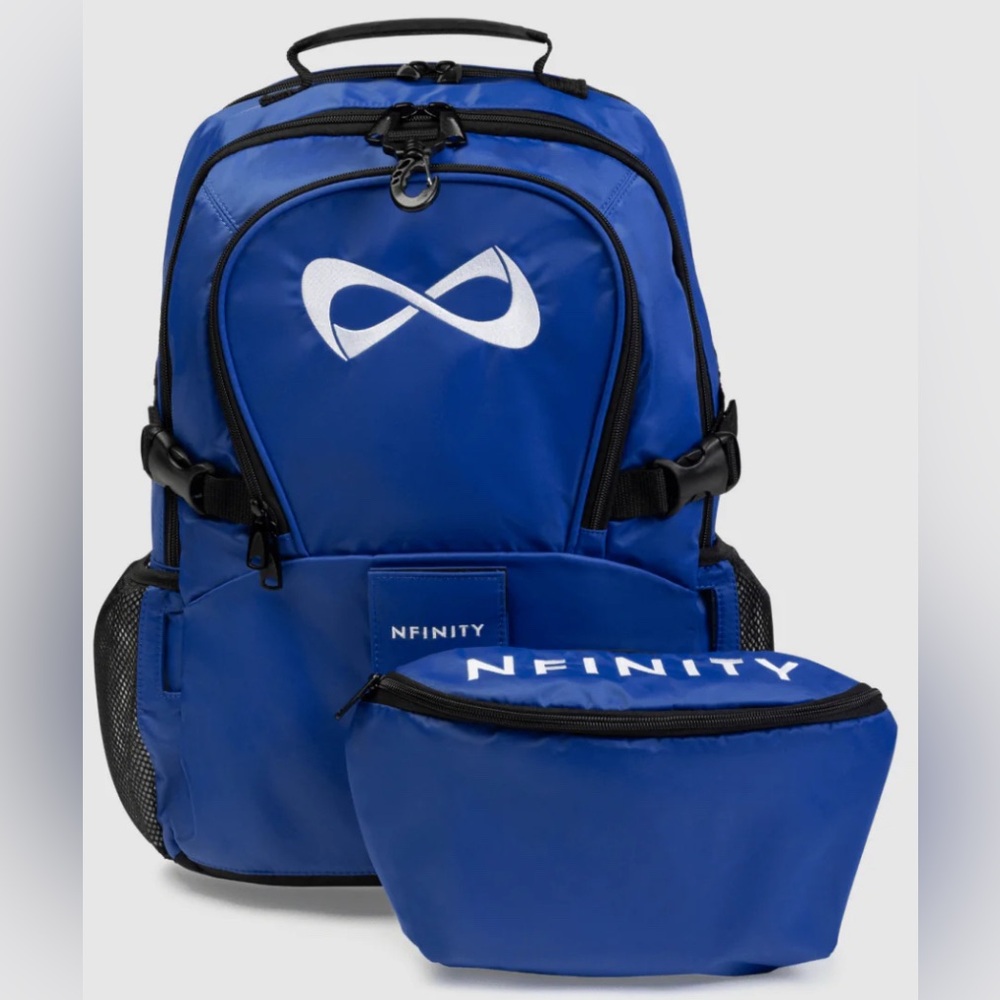 Nfinity Blue Backpack and Fanny pack. Original price is 110$ selling for 70$.